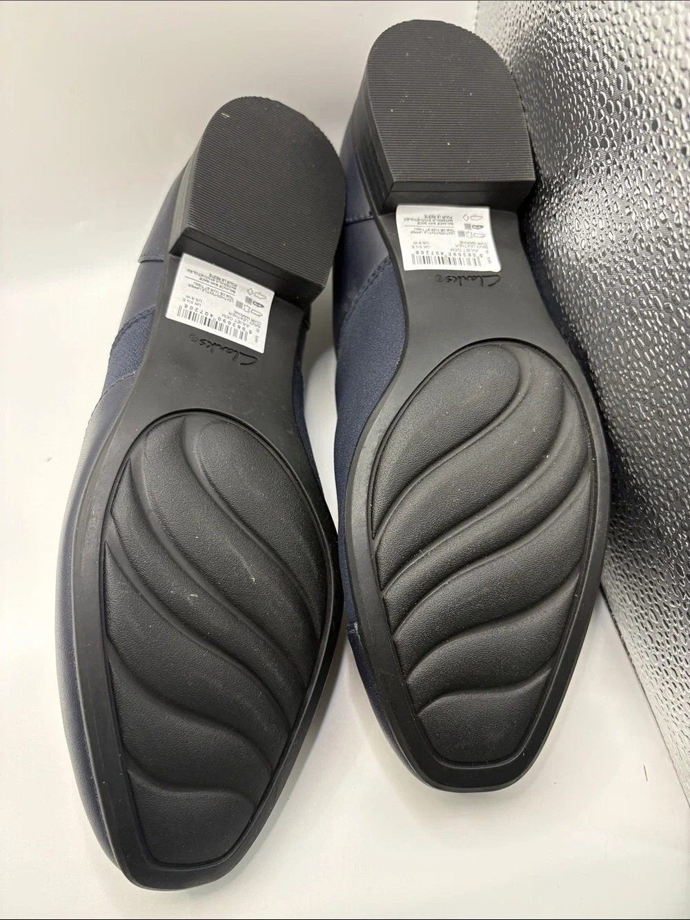 Clarks Women's Navy Slip-On Loafers